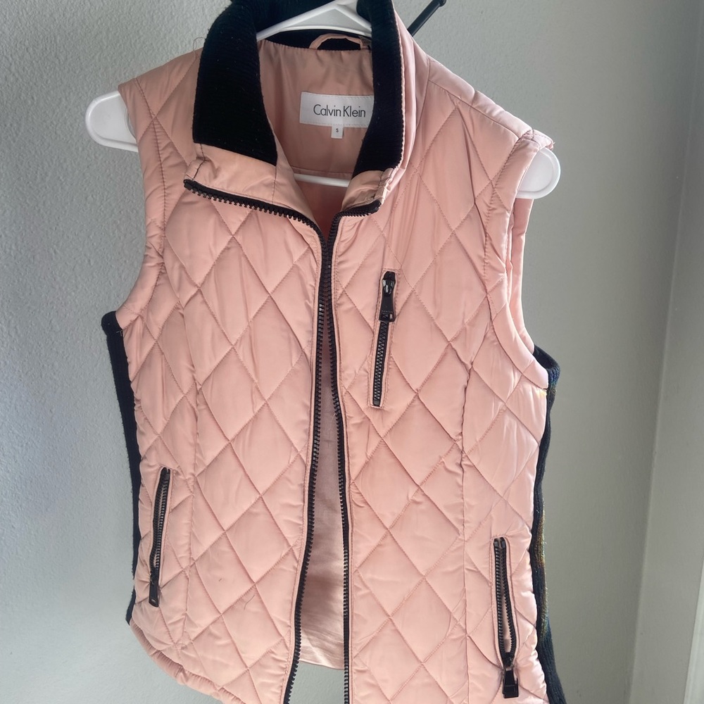Calvin Klein quilted insulated zip up vest